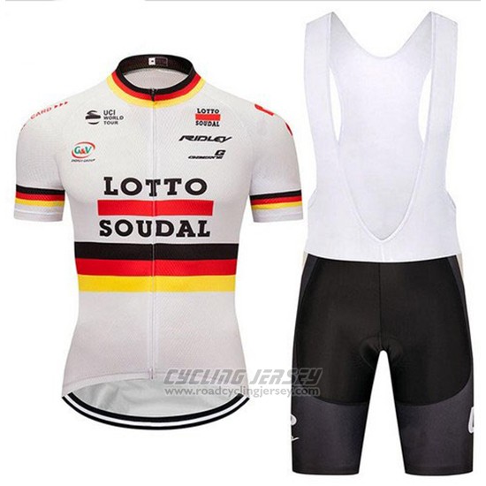 2018 Cycling Jersey Lotto Soudal Champion Germany Short Sleeve and Bib Short
